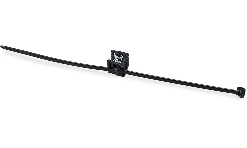 Creotecc - KC2, collier, grande attache de câbles Clip, stabilisé aux UV, pour la fixation sur rails de montage, de 3 à 6 mm - Colson-grand (sachet de 500)