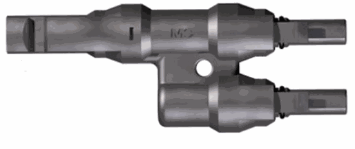 Abzweigverbinder (2Xstecker, 1Xbuchse), Typ Mc4