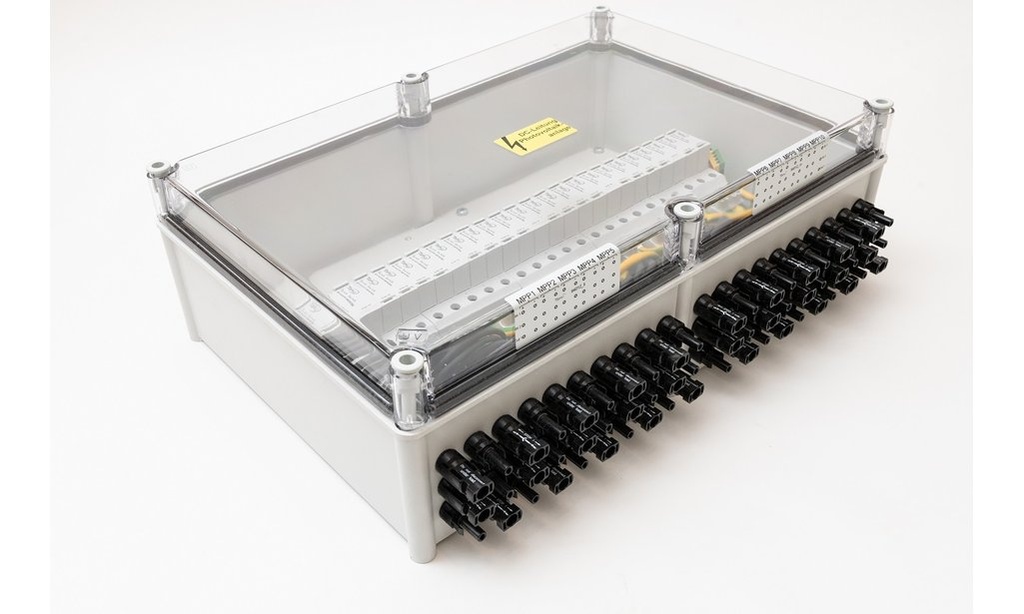 Coffret DC Taru 1100 V, SW MC4 ST, 10 MPPT, 2 entrées / 1 sorties par MPPT, Protection Surtension I et II, Interrupteur-sectionneur