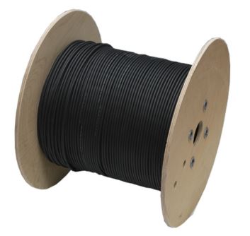 Enco - Câble solaire 6mm2, bobine de 500m, NOIR
