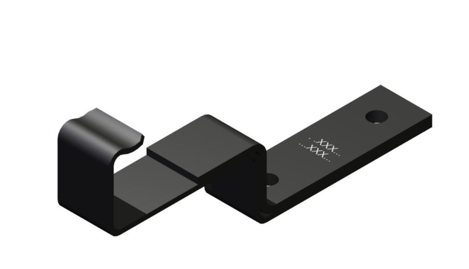 Solrif D - Etrier de montage profil standard - noir