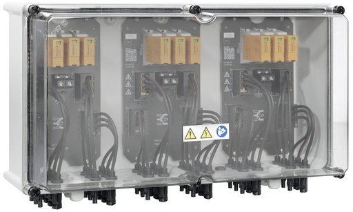 [04-2683190000] DESTOCKAGE - Coffret DC Weidmuller Next 1000 V, 3 MPPT, 3 entrées / 3 sorties par MPPT, Sans porte-fusible, Protection Surtension I et II, Sans interrupteur-sectionneur, WM4 (version SolarEdge)